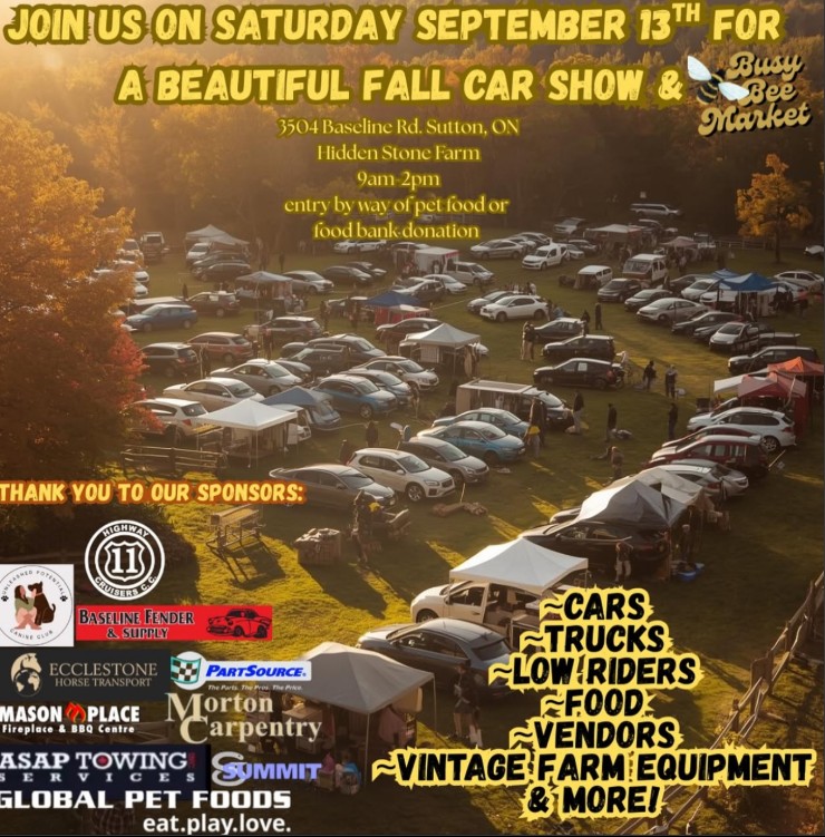 A beautiful Fall Car Show. flyer